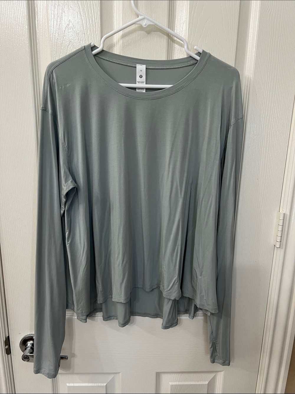 lululemon modal relaxed fit  lounge Long Sleeve Tee